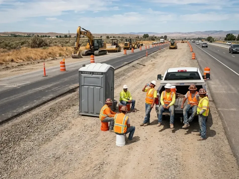 highway-road-construction-crew-007 — frequently asked questions, Porta Potty and Restroom Rentals in Juniper Canyon, OR